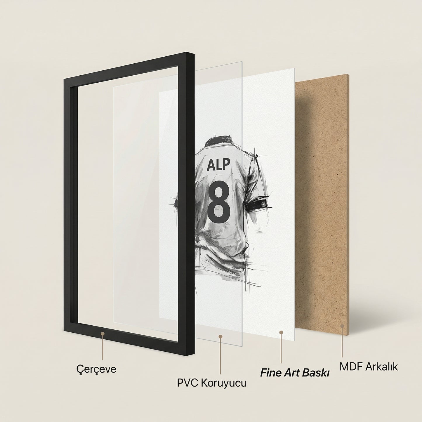 İsme Özel Futbol Çocuk Odası Poster Seti No:6