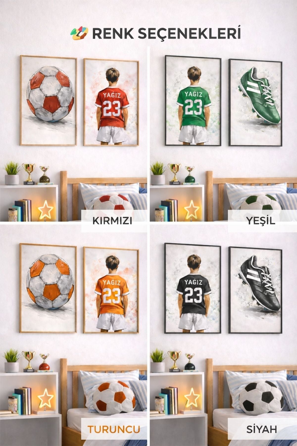 Kişiye Özel Çocuk Poster – İsme Özel & Çerçeveli