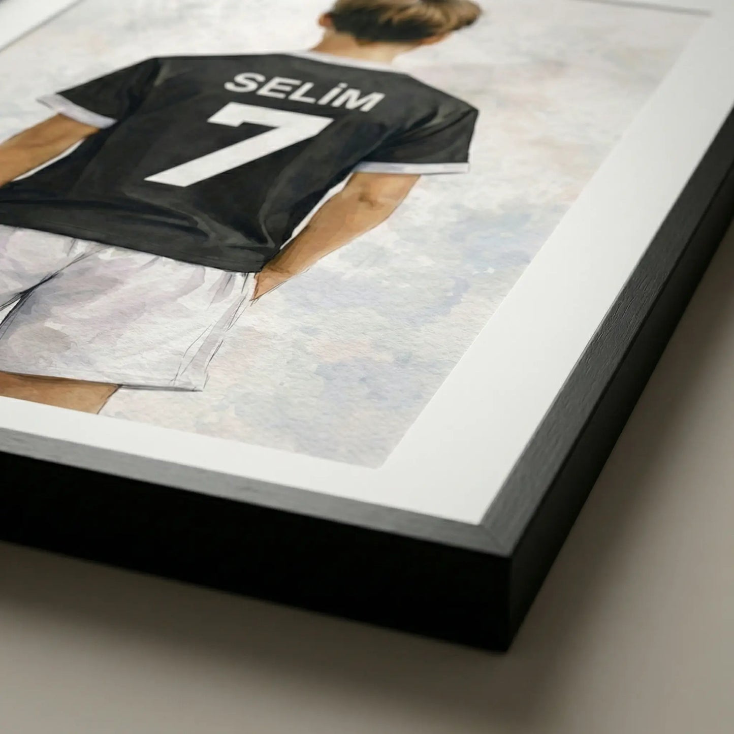 Kişiye Özel Beşiktaş Siyah Beyaz 3'lü Çocuk Odası Tablo Seti - No: 10