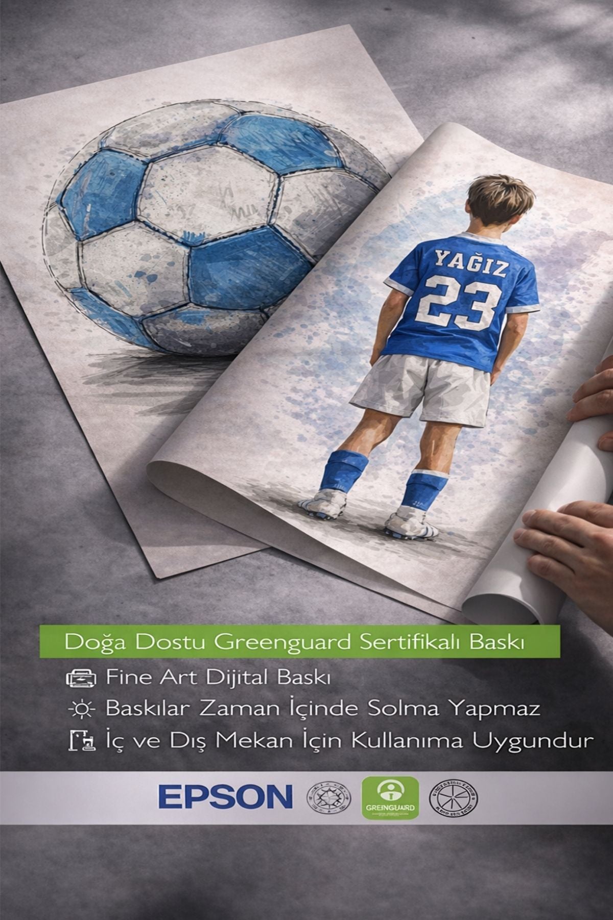 Kişiye Özel Çocuk Poster – İsme Özel & Çerçeveli