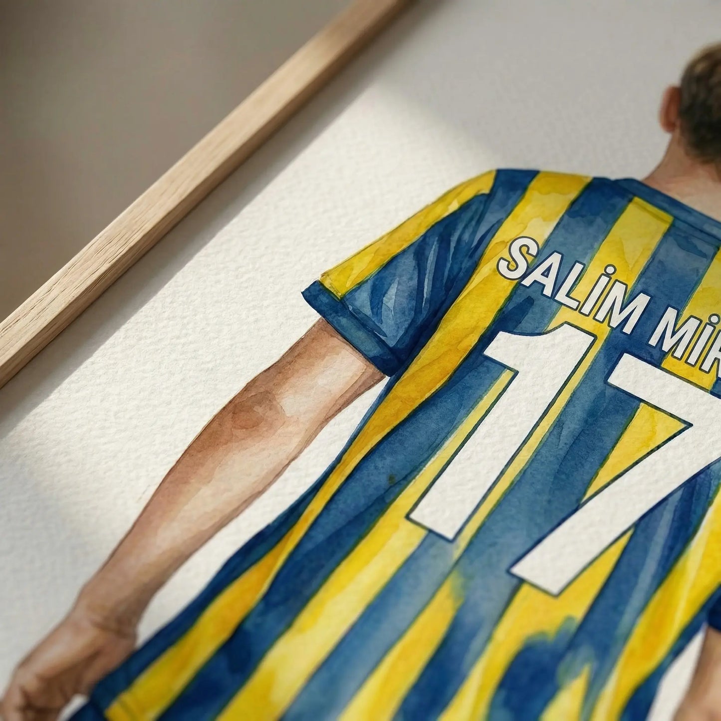 Kişiye Özel Fenerbahçe Sarı Lacivert 3'lü Çocuk Odası Tablo Seti - No: 8
